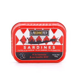 Ferrigno La Bonne Mer Sardinen mit Bio-Tomaten & Basilikum 135g Produktbild