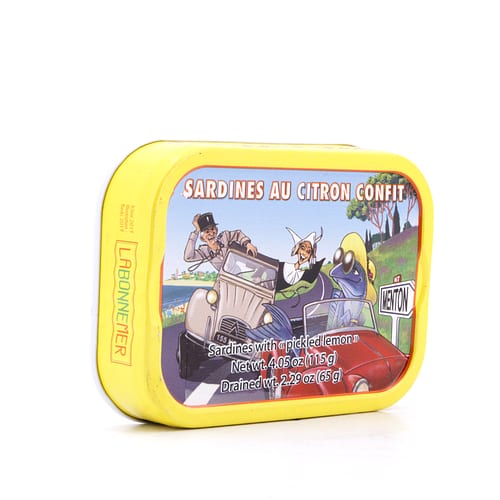 Ferrigno Sardinen mit kandierter Zitrone 115g 65 Gramm Abtropfgewicht Produktbild