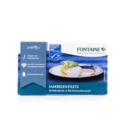 Fontaine Makrelenfilets in BIO-Sonnenblumenöl 125g Produktbild