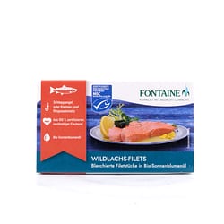Fontaine Wildlachsfilet in BIO-Sonnenblumenöl 120g Produktbild