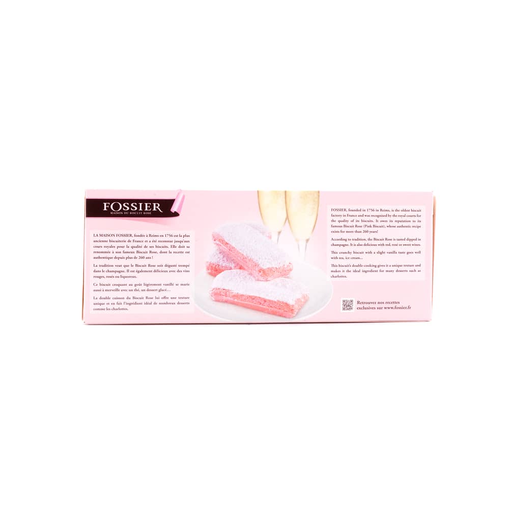 Fossier Le Biscuit Rose Rosa Süßgebäck aus Reims 100 Gramm Produktbild