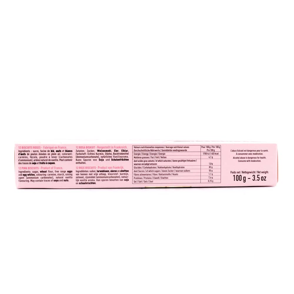 Fossier Le Biscuit Rose Rosa Süßgebäck aus Reims 100 Gramm Produktbild