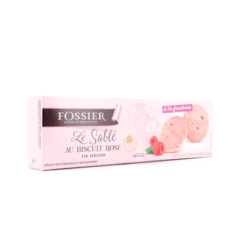 Fossier Le Sablé Au Biscuit Rose Rosa Buttersandgebäck mit Himbeer 110 Gramm Produktbild