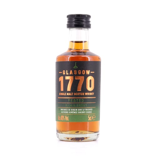 Glasgow Distillery 1770 Glasgow Single Malt Peated Rich & Smoky Miniatur 0,050 Liter/ 46.0% vol Produktbild