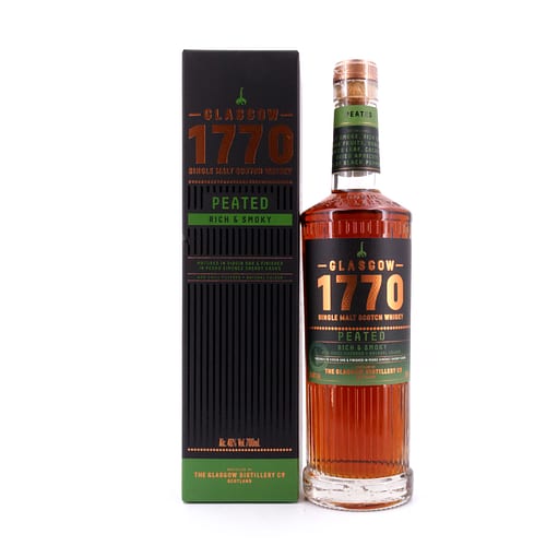 Glasgow Distillery 1770 Glasgow Single Malt Peated Rich & Smoky 0,70 Liter/ 46.0% vol Produktbild