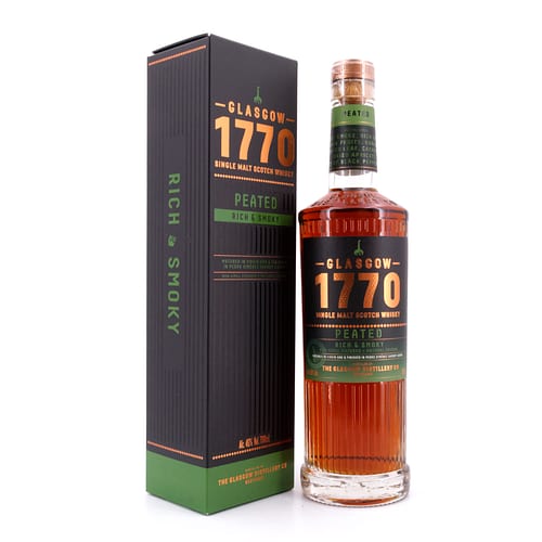 Glasgow Distillery 1770 Glasgow Single Malt Peated Rich & Smoky 0,70 Liter/ 46.0% vol Produktbild