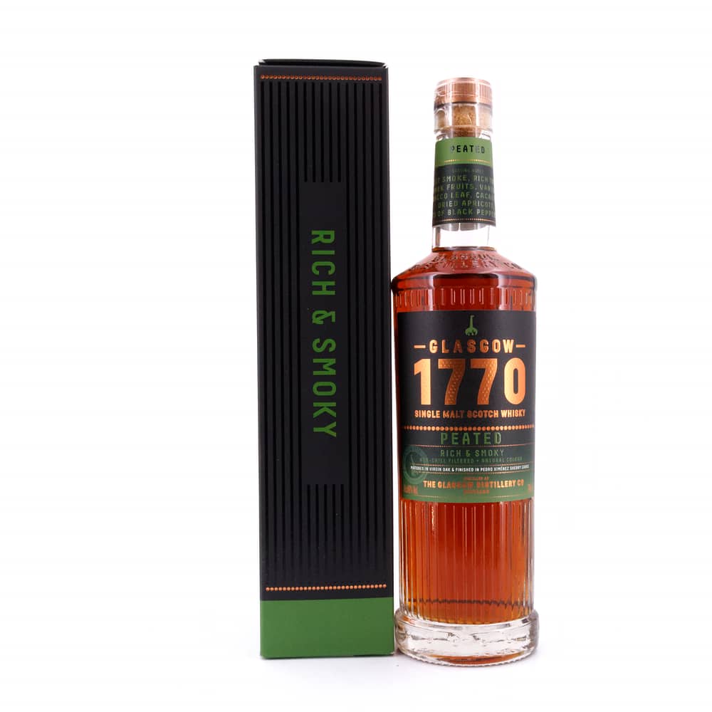 Glasgow Distillery 1770 Glasgow Single Malt Peated Rich & Smoky 0,70 Liter/ 46.0% vol Produktbild