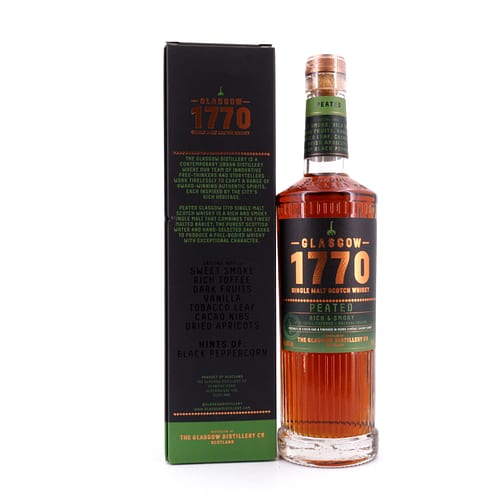 Glasgow Distillery 1770 Glasgow Single Malt Peated Rich & Smoky 0,70 Liter/ 46.0% vol Produktbild