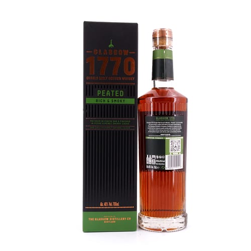 Glasgow Distillery 1770 Glasgow Single Malt Peated Rich & Smoky 0,70 Liter/ 46.0% vol Produktbild