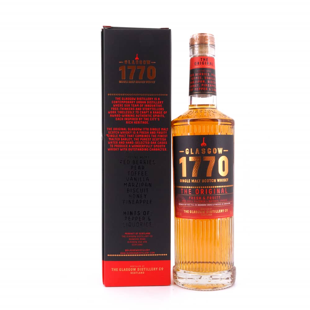 Glasgow Distillery 1770 Glasgow Single Malt The Original 0,70 Liter/ 46.0% vol Produktbild