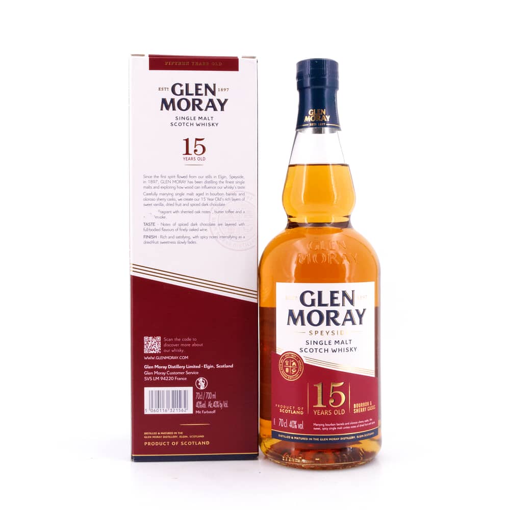 Glen Moray 15 Jahre 0,70 Liter/ 40.0% vol Produktbild