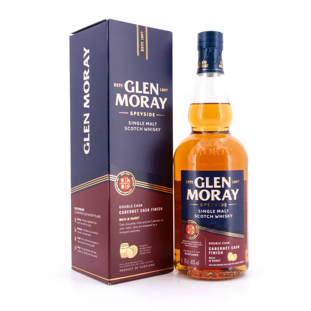 Glen Moray Cabernet Cask Finish 0,70 Liter/ 40.0% vol Produktbild