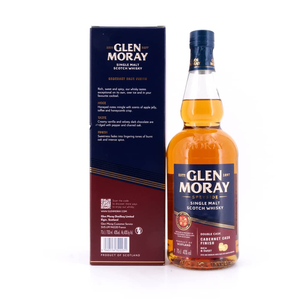 Glen Moray Cabernet Cask Finish 0,70 Liter/ 40.0% vol Produktbild
