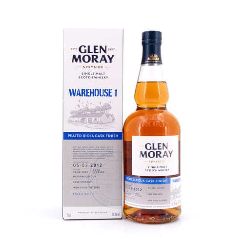 Glen Moray Warehouse 1 2012 Peated Cask Finish 0,70 Liter/ 58.8% vol Produktbild