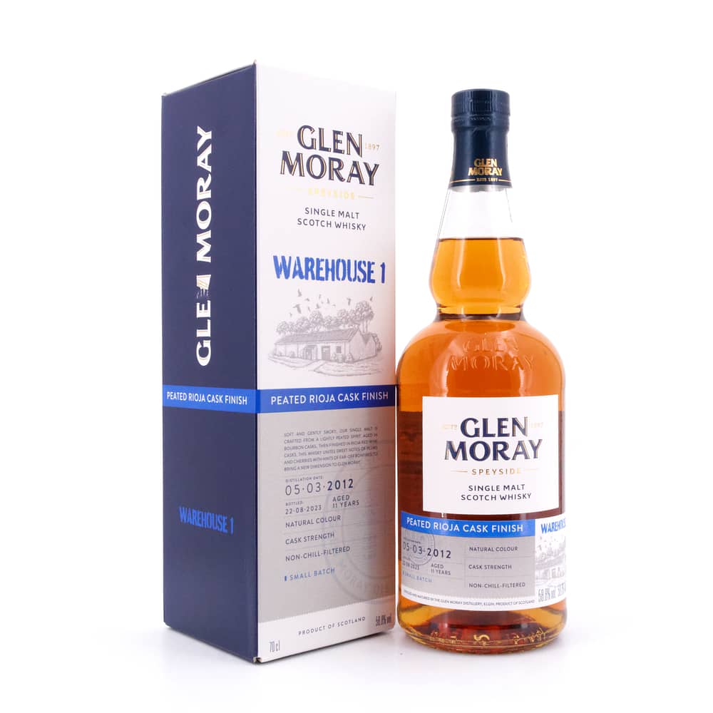 Glen Moray Warehouse 1 2012 Peated Cask Finish 0,70 Liter/ 58.8% vol Produktbild