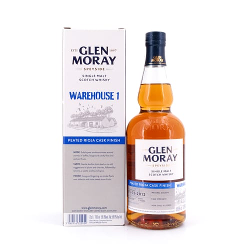 Glen Moray Warehouse 1 2012 Peated Cask Finish 0,70 Liter/ 58.8% vol Produktbild