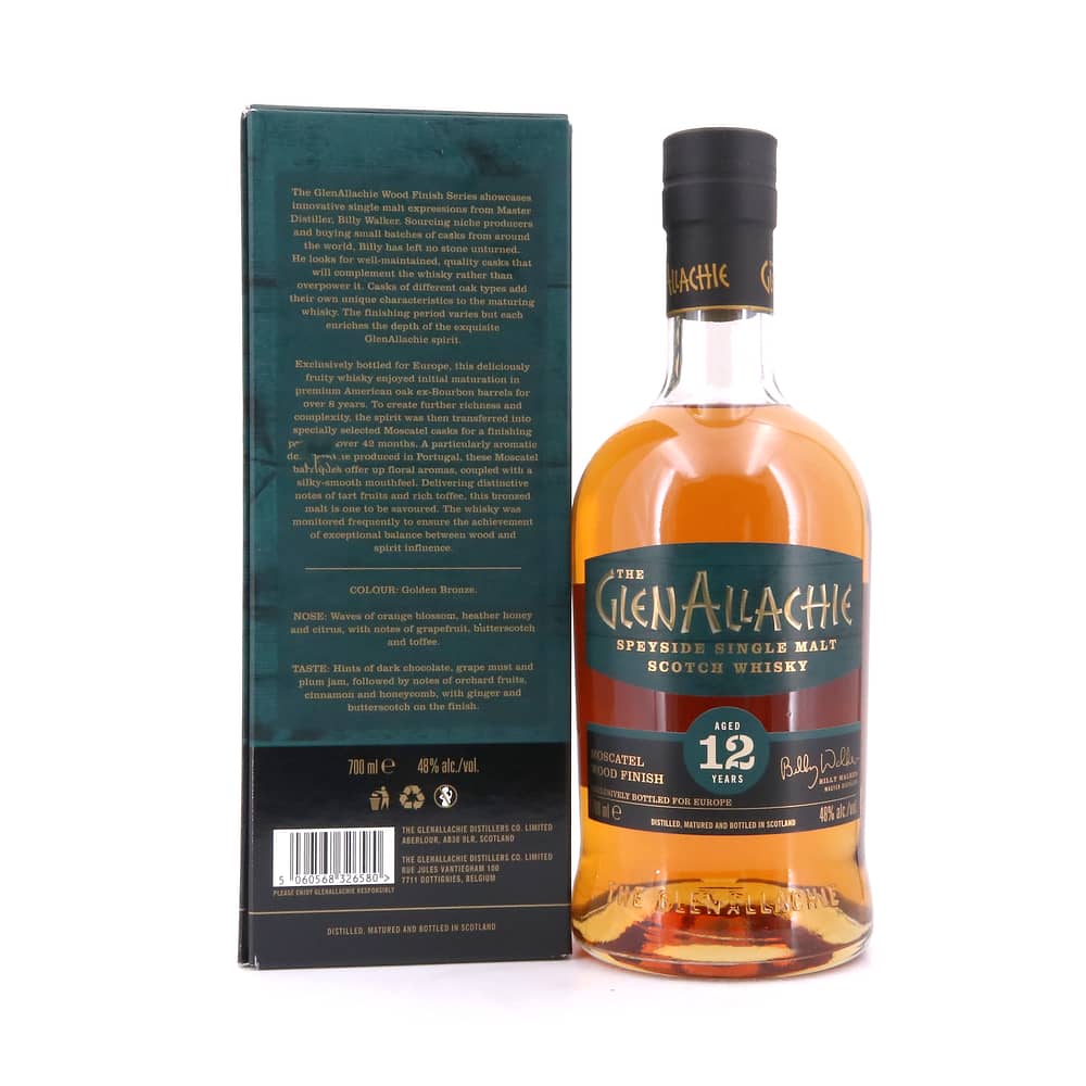 GlenAllachie 12 Jahre Moscatel Wood Finish 0,70 Liter/ 48.0% vol Produktbild
