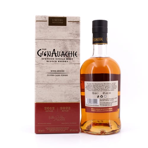GlenAllachie 9 Jahre Wine Cask Cuvee 2012 / 2022 0,70 Liter/ 48.0% vol Produktbild
