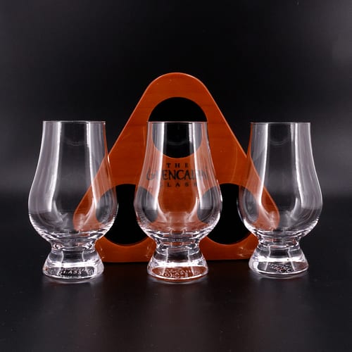 Glencairn Tasting-Set 1 lackiertes Holztablett mit 3 Stück Glencarin-Nosing-Glas 1 Stück Produktbild
