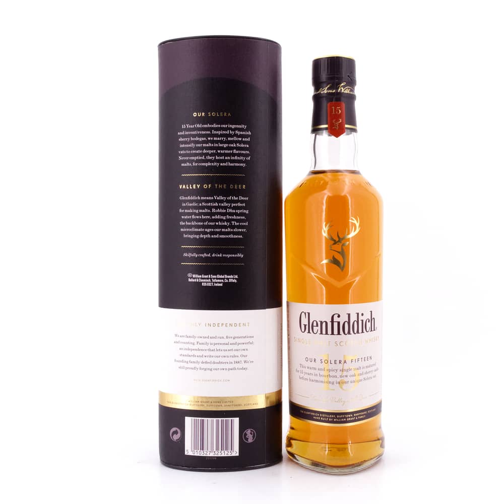 Glenfiddich Our Solera Fifteen 15 Jahre 0,70 Liter/ 40.0% vol Produktbild