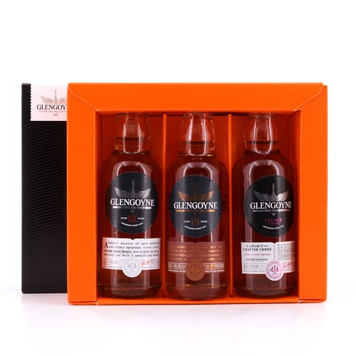 Glengoyne Time Capsule Miniatur-Set Legacy Chapter Three 48% , 12 & 18 Jahre 43% 0,150 Liter/ 44.7% vol Produktbild