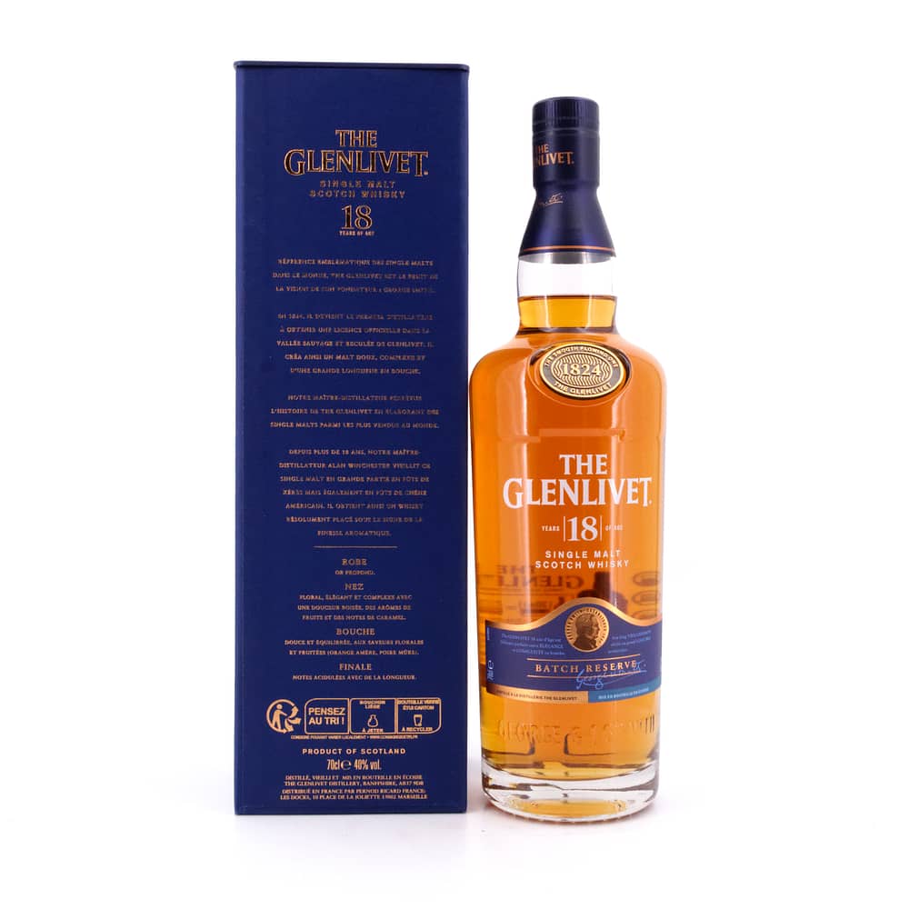 Glenlivet 18 Jahre Batch Reserve 0,70 Liter/ 40.0% vol Produktbild