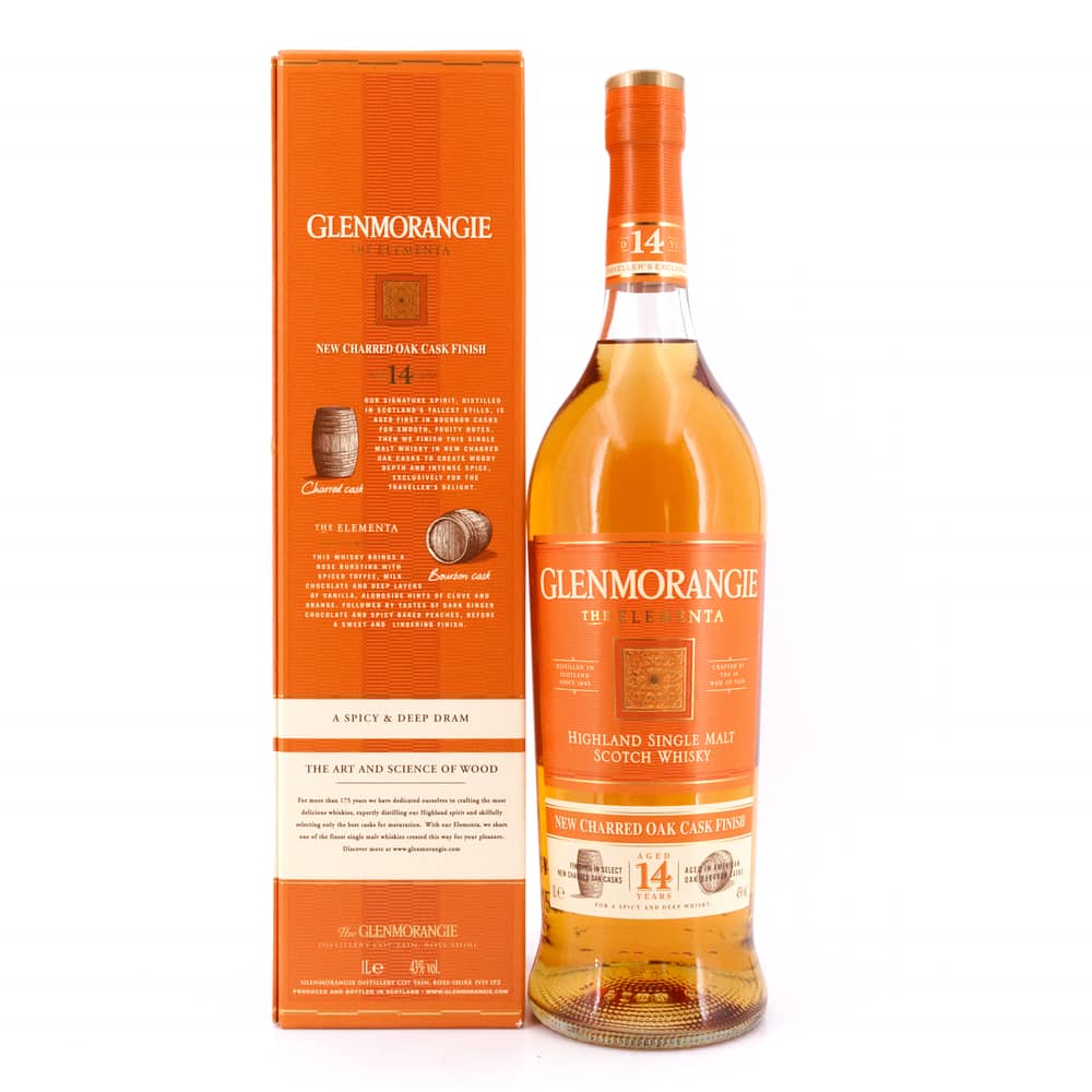 Glenmorangie Elementa 14 Jahre New Charred Oak Cask Finish Literflasche 1 Liter/ 43.0% vol Produktbild