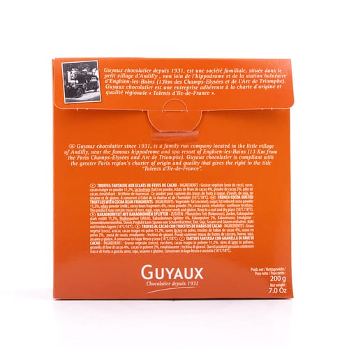 Guyaux Kakaokonfekt mit Kakaosplittern ohne Palmöl 200 Gramm Produktbild