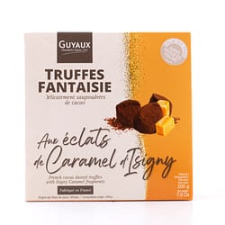 Guyaux Truffes Fantaisie mit Karamell-Stückchen Kakaokonfekt Produktbild