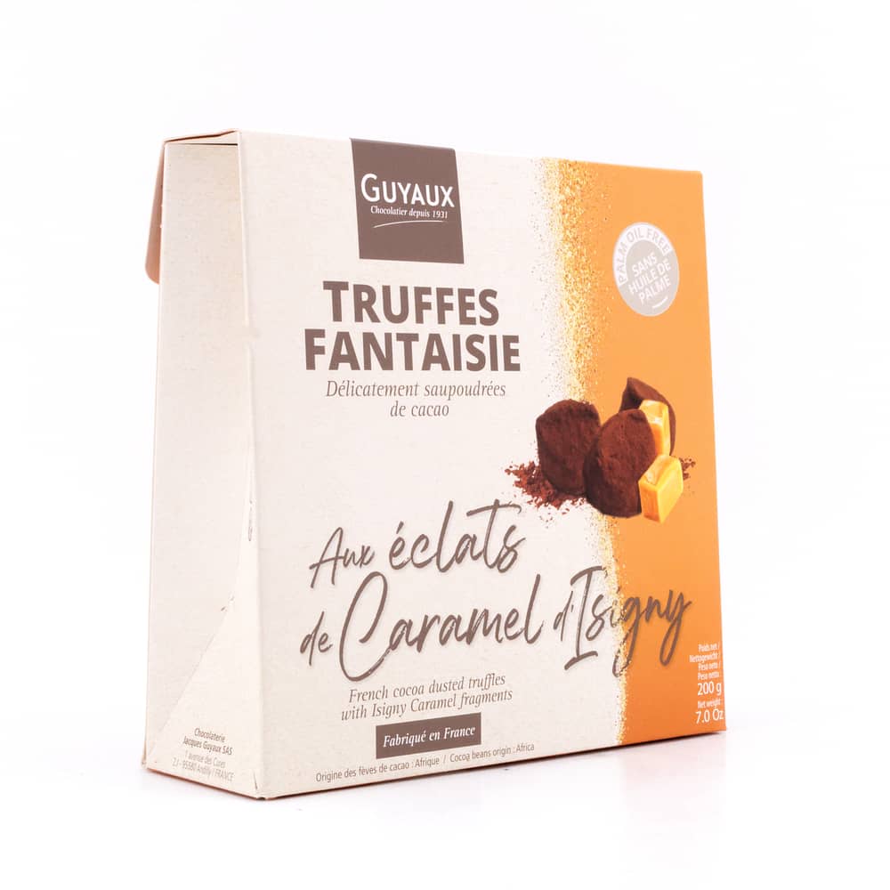 Guyaux Truffes Fantaisie mit Karamell-Stückchen Kakaokonfekt 200 Gramm Produktbild