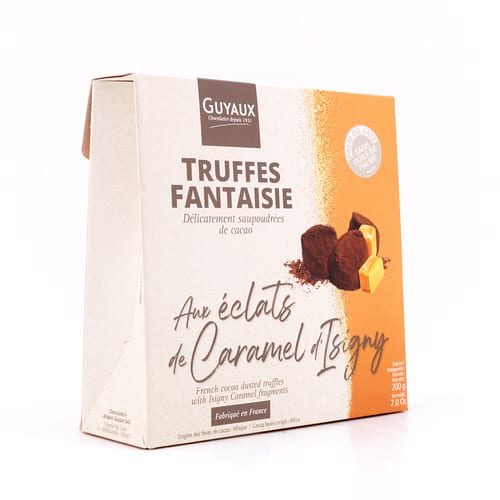 Guyaux Truffes Fantaisie mit Karamell-Stückchen Kakaokonfekt 200 Gramm Produktbild