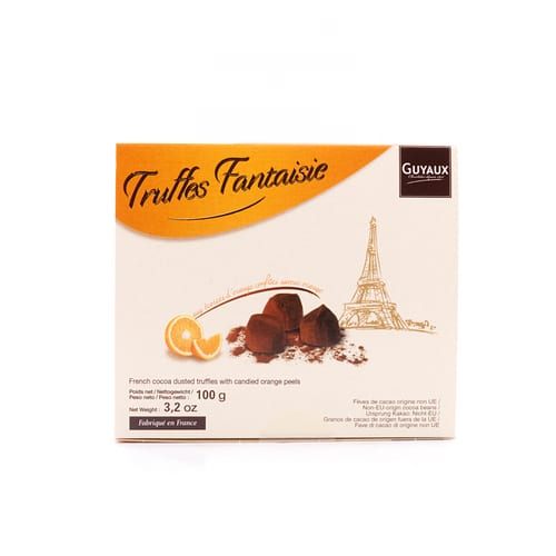Guyaux Truffes Fantaisie Orange Kakaokonfekt 100 Gramm Produktbild