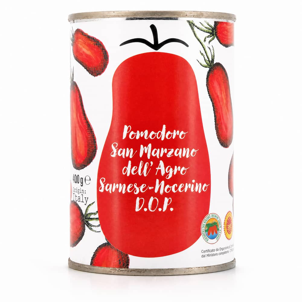 Agrigenus Pomodoro S. Marzano dell`Agro Sarnese-Nocerino D.O.P. Ganze geschälte Tomaten 260 Gramm Abtropfgewicht Produktbild