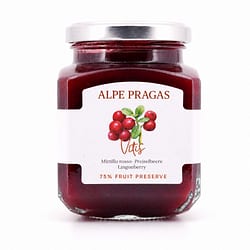 Alpe Pragas Fruchtaufstrich Vitis (Preisselbeere) mit 75% Fruchtanteil Produktbild