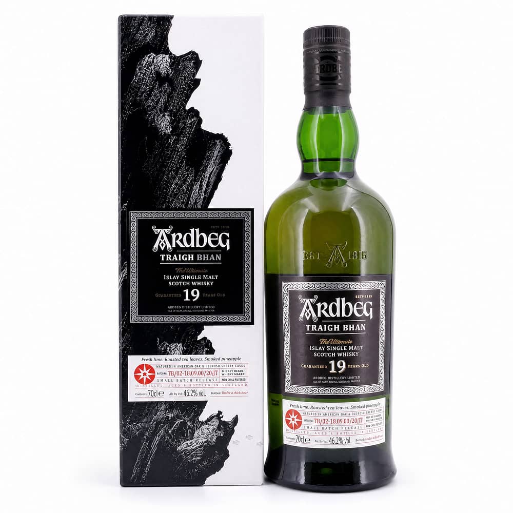 Ardbeg Traigh Bhan 19 Jahre Batch 2 Matured in American Oak & Oloroso Sherry Casks 0,70 Liter/ 46.2% vol Produktbild