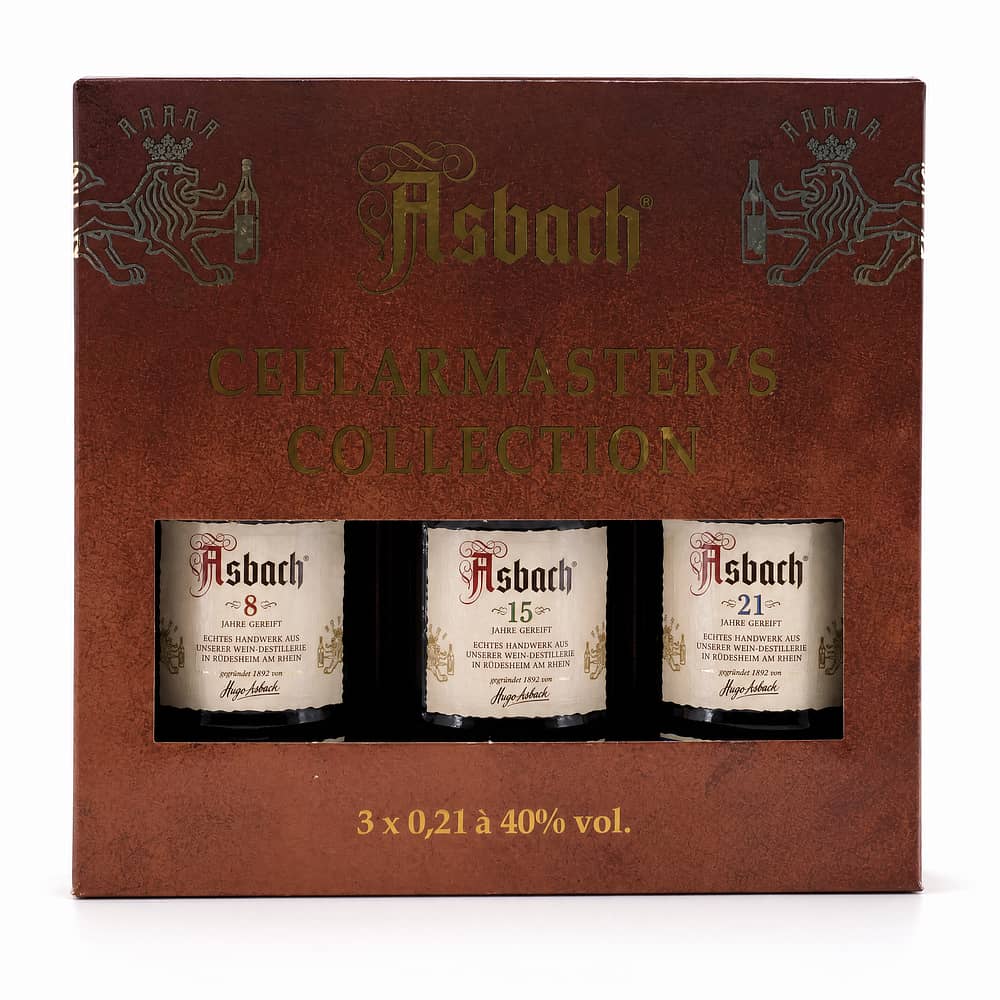 Asbach Cellarmaster’s Collection 3 x 0,2l 8, 15 & 21 Jahre 0,60 Liter/ 38.7% vol Produktbild