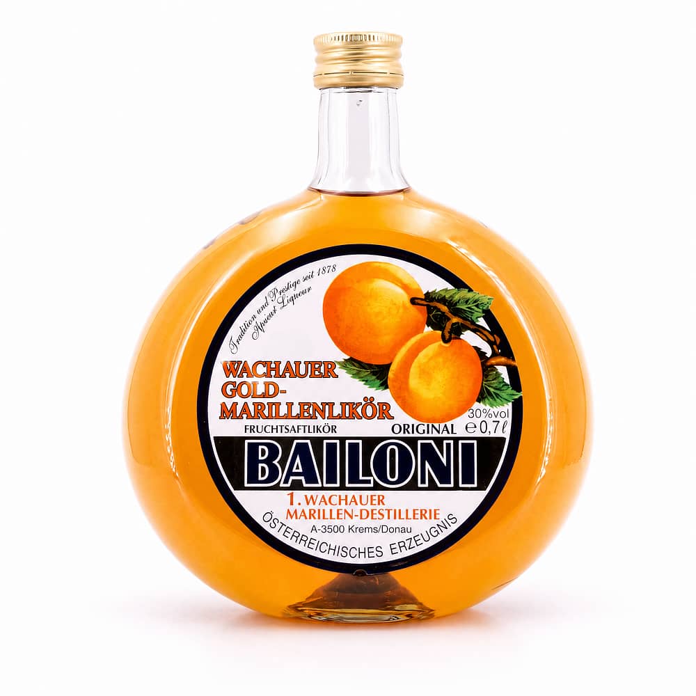 Bailoni Wachauer Gold-Marillenlikör 0,70 Liter/ 30.0% vol Produktbild