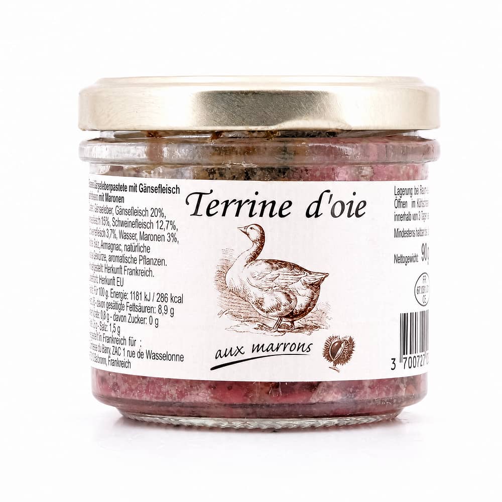 Beauharnais-CARLANT Gänseterrine mit Maronen 90 Gramm Produktbild