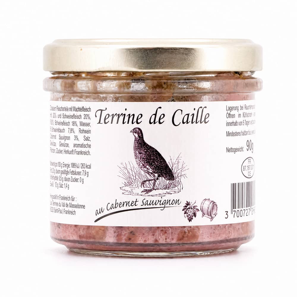 Beauharnais-CARLANT Wachtelterrine mit Cabernet Sauvignon 90 Gramm Produktbild