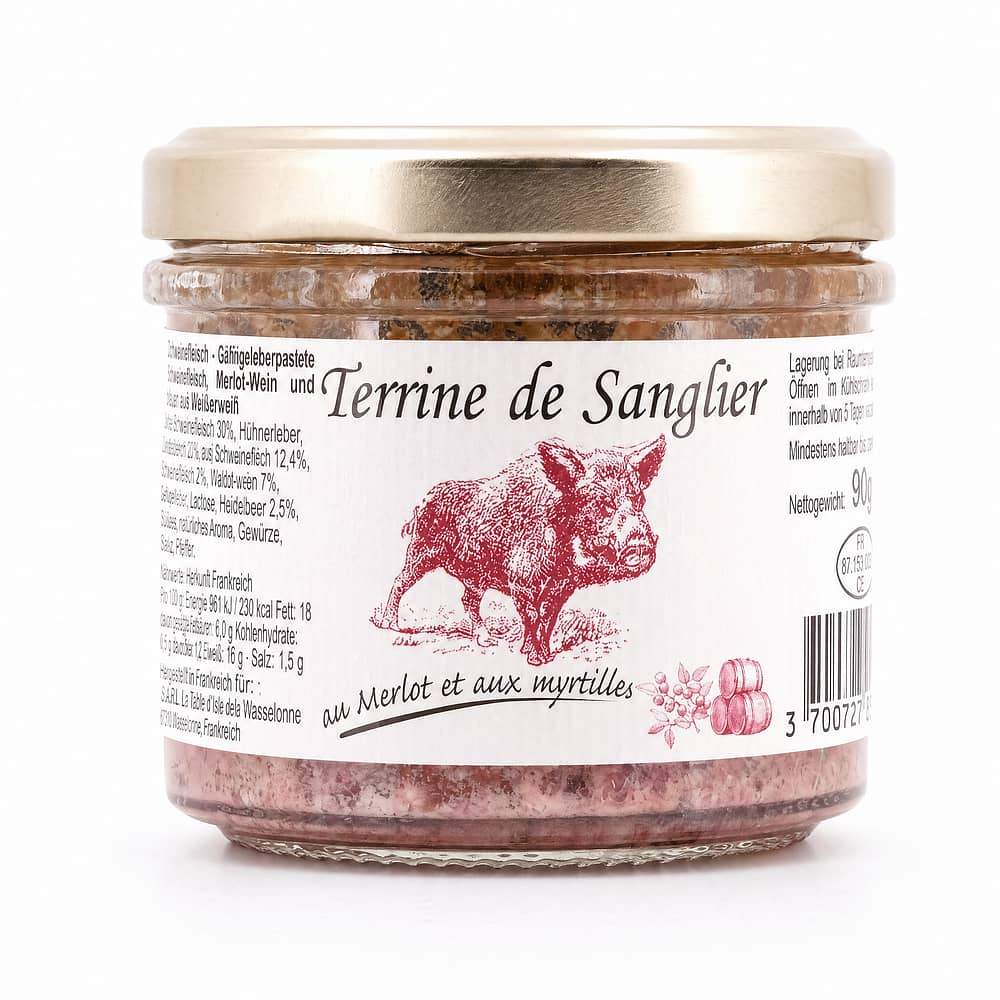 Beauharnais-CARLANT Wildschweinterrine mit Merlot und Heidelbeeren 90 Gramm Produktbild