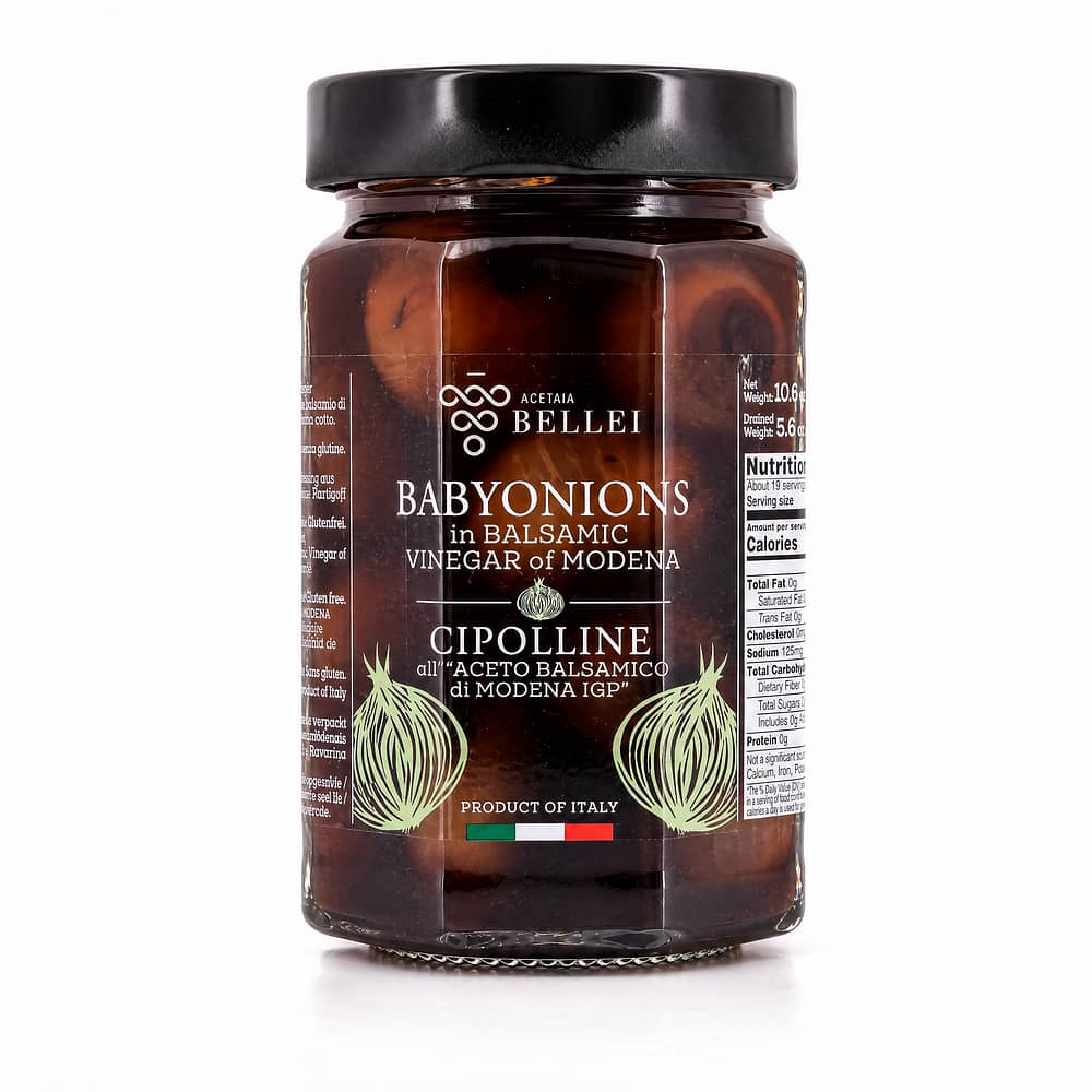 Bellei Cipolline all 'Aceto Balsamico di Modena I.G.P.' Zwiebelchen in Balsamessig aus Modena 160 Gramm Abtropfgewicht Produktbild