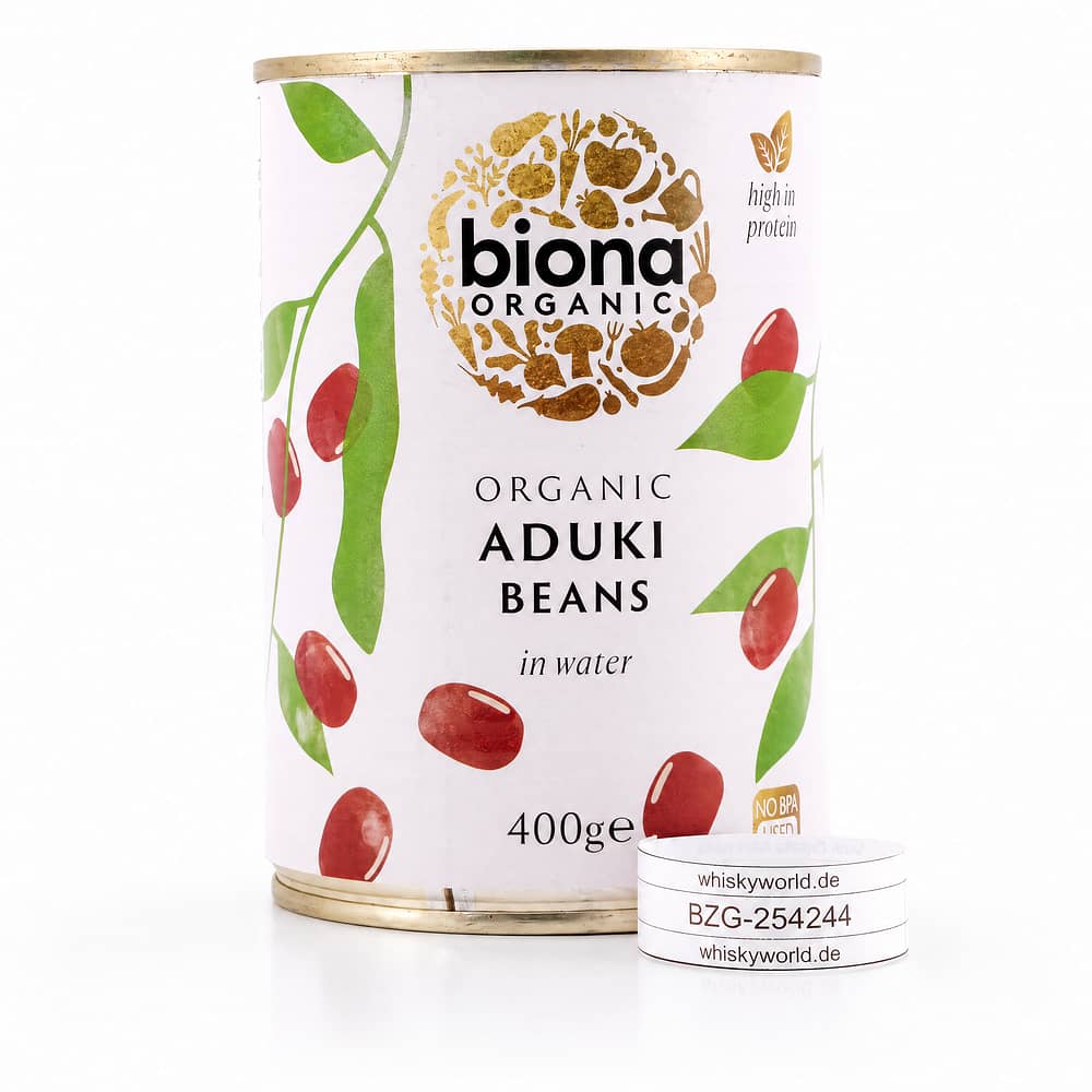 Biona Organic Aduki Beans Aduki-Bohnen in Wasser 230 Gramm Abtropfgewicht Produktbild