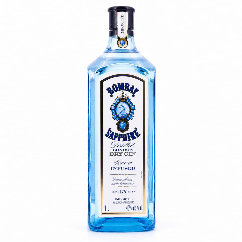 Bombay London Dry Gin Sapphire Literflasche 1 Liter/ 40.0% vol Produktbild
