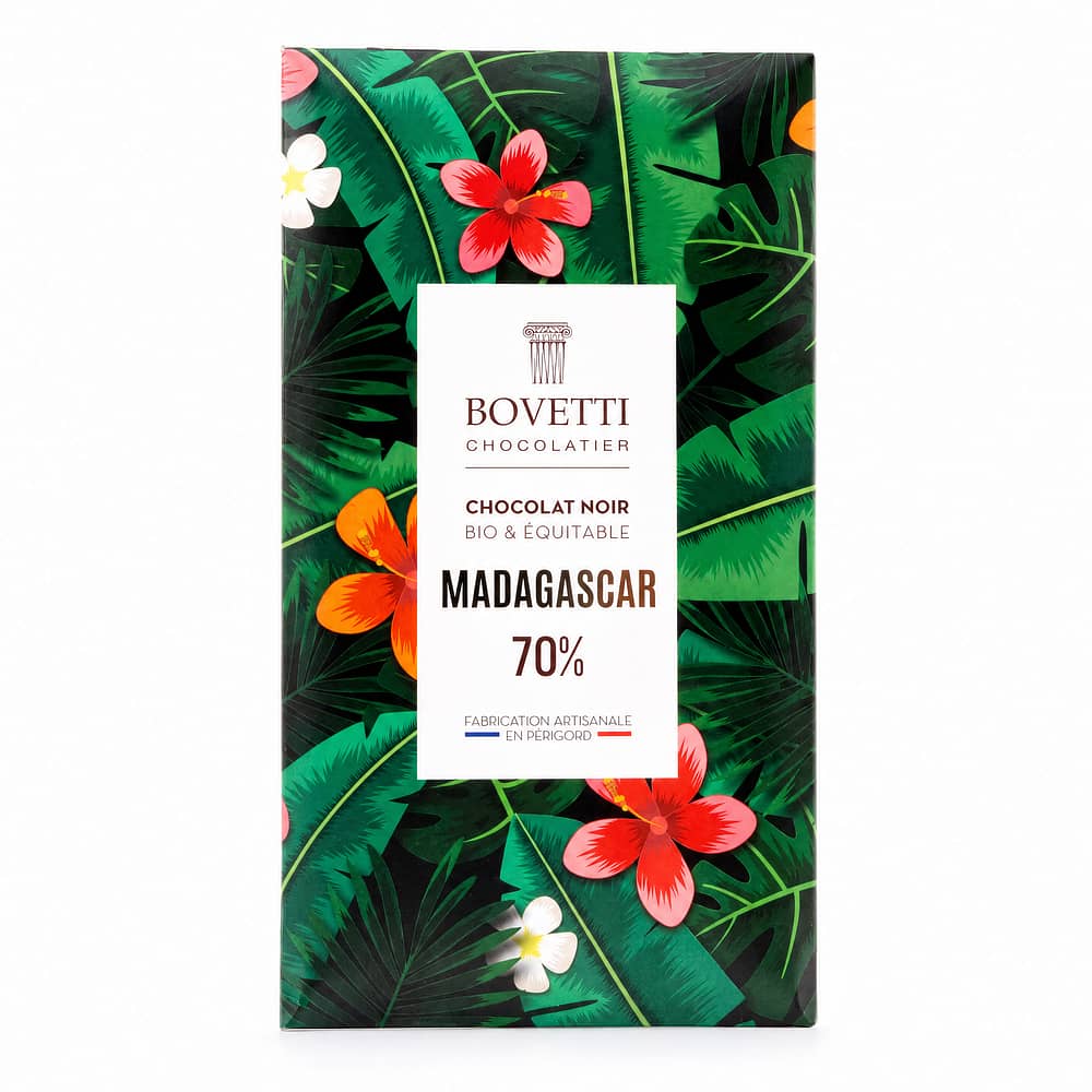 BOVETTI Chocolat Nior Madagascar 70% Zartbitter 80 Gramm Produktbild