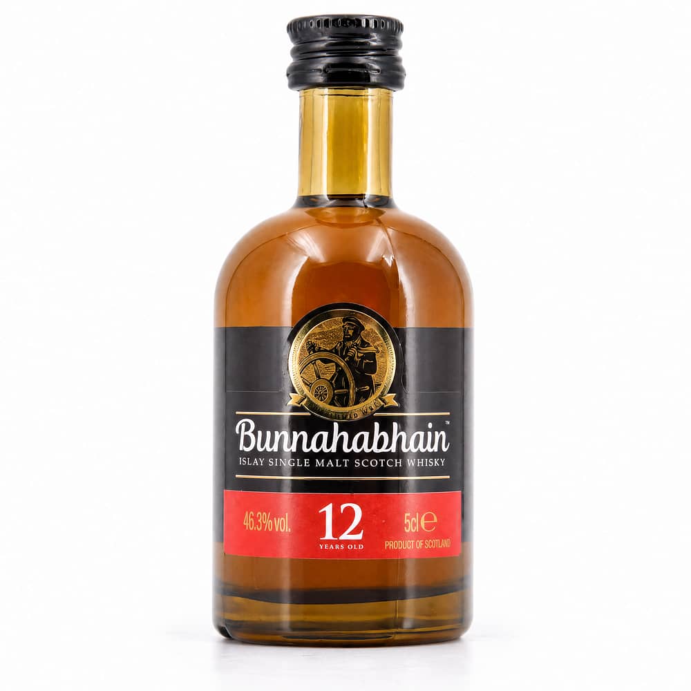 Bunnahabhain 12 Jahre Un-Chillfiltered Small Batch Miniatur 0,050 Liter/ 46.3% vol Produktbild