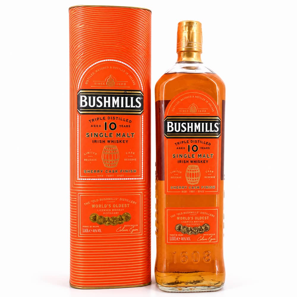 Bushmills 10 Jahre Sherry Cask Finish Literflasche 1 Liter/ 46.0% vol Produktbild