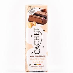 Cachet Milk Chocolate Hazelnut Cream Riegel Vollmilchschokolade gefüllt mit Haselnusscreme Produktbild