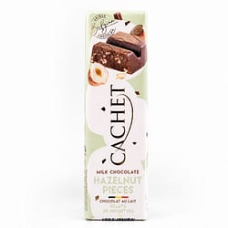Cachet Milk Chocolate Hazelnut Pieces Riegel Vollmilchschokolade mit Haselnussstücke Produktbild