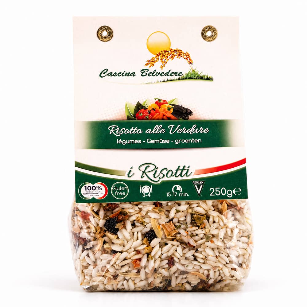 Cascina Belvedere Risotto mit Gemüse 250 Gramm Produktbild