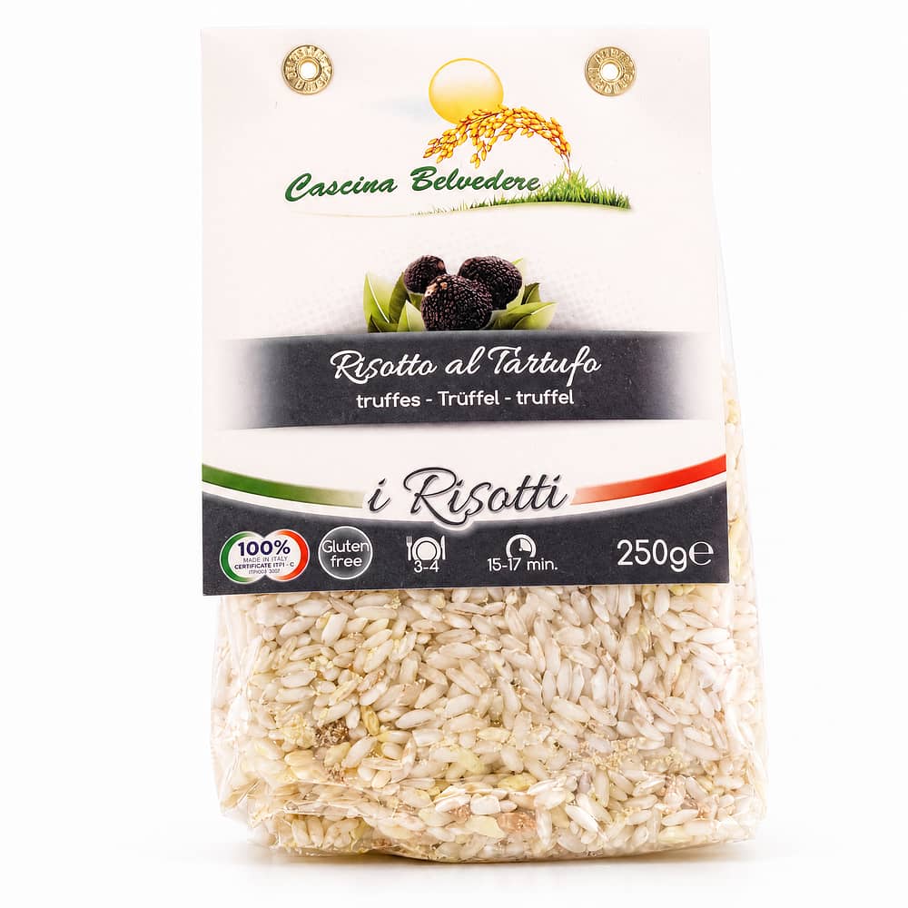 Cascina Belvedere Risotto mit Trüffel 250 Gramm Produktbild